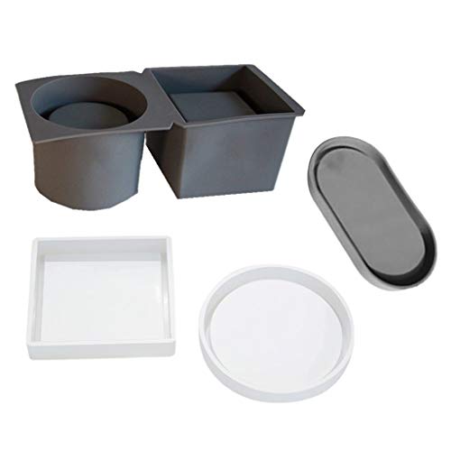 GHBOTTOM Silikonform für Blumentopf, quadratisch, rund, Epoxidharz, Schokoladenform GHBOTTOM Silikonform für Blumentopf, quadratisch, rund, Epoxidharz, Schokoladenform von Kingjinglo