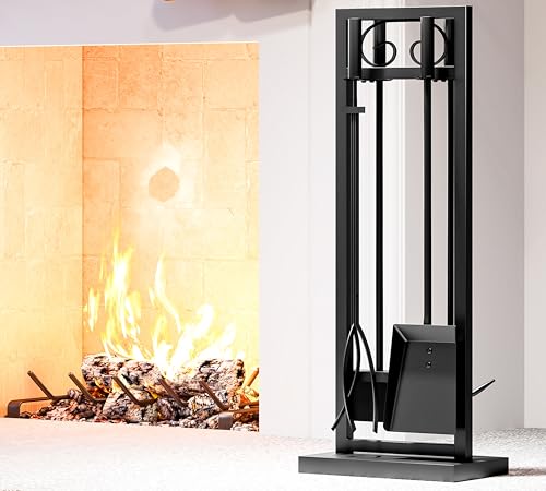 Kingson Kaminbesteck Set Kaminzubehör Set Kaminwerkzeuge Outdoor Feuerstelle Werkzeuge Indoor Fireset Poker Zange Pinsel Schaufel Schwarz Kingson Kaminbesteck Set Kaminzubehör Set Kaminwerkzeuge Outdoor Feuerstelle Werkzeuge Indoor Fireset Poker Zange Pinsel Schaufel Schwarz von Kingson