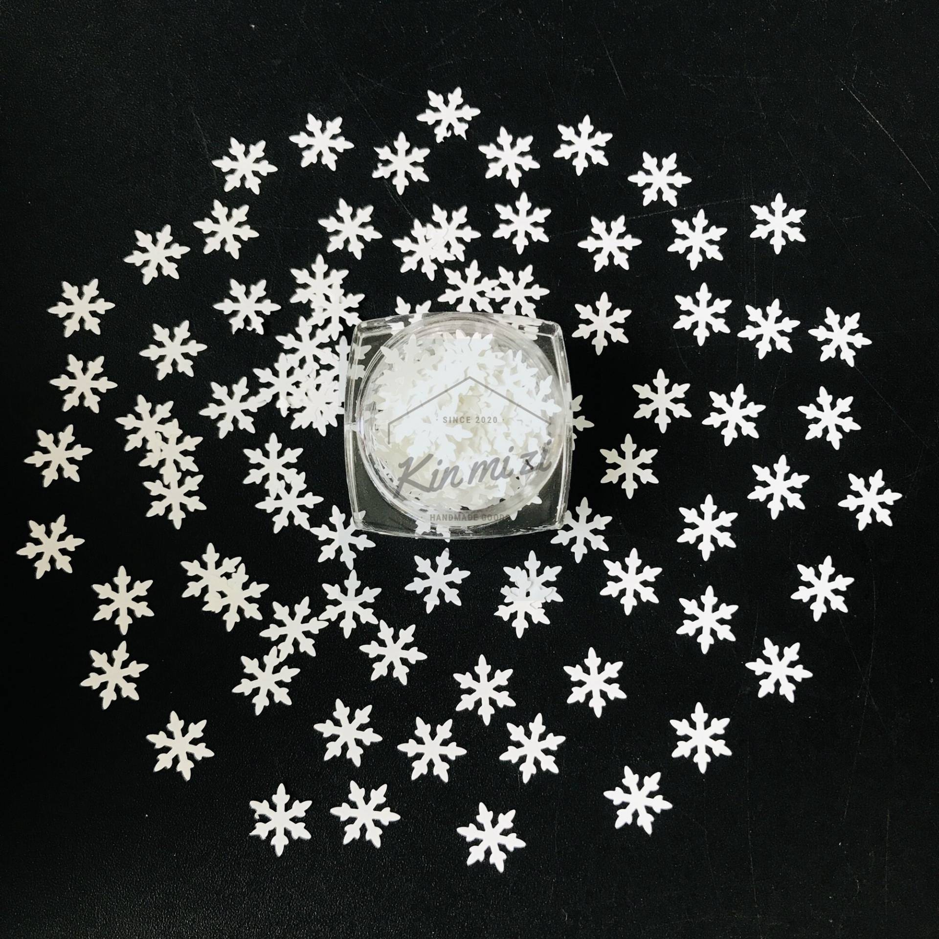 12 Farbset 8mm Schneeflocke Laser Metail Perle Irisierende Glitzer Pailletten Für Nägel Basteln Dekoration Accessoires 12 Farbset 8mm Schneeflocke Laser Metail Perle Irisierende Glitzer Pailletten Für Nägel Basteln Dekoration Accessoires von Kinmizi