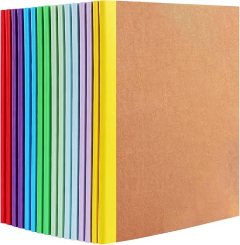 Kinmsito 16 Stück Notizblock A5 Liniert,Notizbuch A5 Kraft-Notizbücher,Tagebuch Notizbücher für Schule Büro,Notizheft Liniert mit Regenbogenrücken,60 Seiten/30 Blatt,21 x 14 cm Kinmsito 16 Stück Notizblock A5 Liniert,Notizbuch A5 Kraft-Notizbücher,Tagebuch Notizbücher für Schule Büro,Notizheft Liniert mit Regenbogenrücken,60 Seiten/30 Blatt,21 x 14 cm von Kinmsito