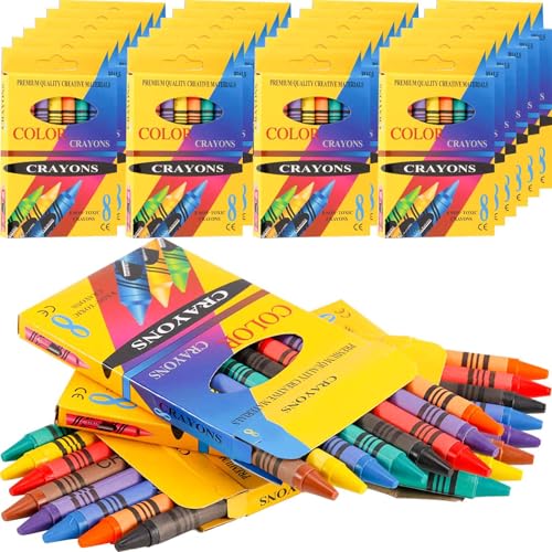 Kinmsito 24 Boxen Wachsmalstifte Kinder (192 Stück),Wachsmalkreide in 8 Leuchtende Farben,Bulk Crayons Buntstifte,Wachsmalstiften Mitgebsel für Kindergeburtstag Malzubehör, Einfach zu Greifen Kinmsito 24 Boxen Wachsmalstifte Kinder (192 Stück),Wachsmalkreide in 8 Leuchtende Farben,Bulk Crayons Buntstifte,Wachsmalstiften Mitgebsel für Kindergeburtstag Malzubehör, Einfach zu Greifen von Kinmsito