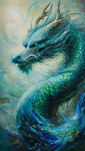 Diamond Painting Groß XXL 60x110cm, Drachen Diamant Painting Bilder Erwachsene, Diamant Painting Bilder Chinesischer Stil, Malen nach Zahlen Diamant Anfänger, Diamant Painting Set für Home Wand Dekor Diamond Painting Groß XXL 60x110cm, Drachen Diamant Painting Bilder Erwachsene, Diamant Painting Bilder Chinesischer Stil, Malen nach Zahlen Diamant Anfänger, Diamant Painting Set für Home Wand Dekor von Kinntn
