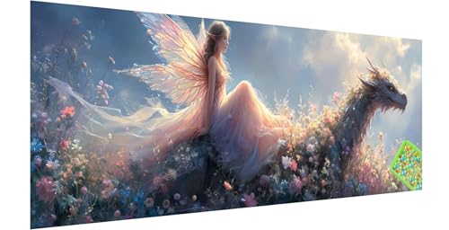 Engel Diamond Painting Erwachsene Groß XXL 120x40cm, 5D Drachen Diamant Painting Bilder, DIY Diamond Painting Eckige Steine Vollbohrer Diamant Malerei Stickerei Kreuzstich Set für Home Wand Dekor X-2 Engel Diamond Painting Erwachsene Groß XXL 120x40cm, 5D Drachen Diamant Painting Bilder, DIY Diamond Painting Eckige Steine Vollbohrer Diamant Malerei Stickerei Kreuzstich Set für Home Wand Dekor X-2 von Kinntn