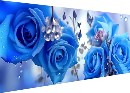 200x100cm Diamond Painting Ewachsene Groß, DIY 5D Diamant Painting Blume Blaue Rosen Bilder Art Bastelset Diamond Painting Kinder Stickerei Set, for Home Wall Decor oder Madchen Geschenke G-143 200x100cm Diamond Painting Ewachsene Groß, DIY 5D Diamant Painting Blume Blaue Rosen Bilder Art Bastelset Diamond Painting Kinder Stickerei Set, for Home Wall Decor oder Madchen Geschenke G-143 von Kinooge