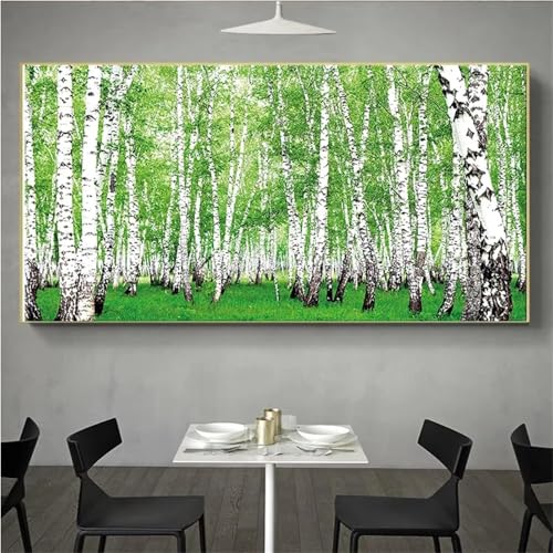 Diamond Painting, 5D DIY Cross Stickerei Malerei Birke Bilder Kits 50x100cm Square Diamanten Erwachsene/Kinder Ideale Christmas Dekor Gift, Wohnzimmer/Büro/Wand Und Eingang Dekor R-662 Diamond Painting, 5D DIY Cross Stickerei Malerei Birke Bilder Kits 50x100cm Square Diamanten Erwachsene/Kinder Ideale Christmas Dekor Gift, Wohnzimmer/Büro/Wand Und Eingang Dekor R-662 von Kinooge