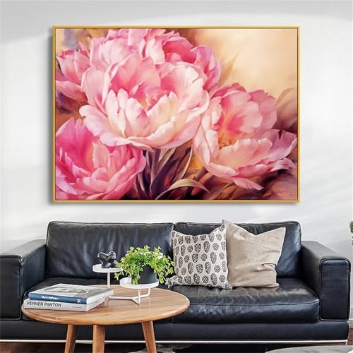 Diamond Painting, 5D DIY Cross Stickerei Malerei Rosa Pfingstrose Bilder Kits 30x90cm Square Diamanten Erwachsene/Kinder Ideale Christmas Dekor Gift, Wohnzimmer/Büro/Wand Und Eingang Dekor R-2882 Diamond Painting, 5D DIY Cross Stickerei Malerei Rosa Pfingstrose Bilder Kits 30x90cm Square Diamanten Erwachsene/Kinder Ideale Christmas Dekor Gift, Wohnzimmer/Büro/Wand Und Eingang Dekor R-2882 von Kinooge