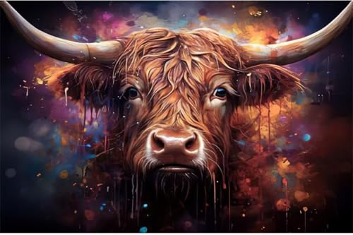 Diamond Painting, 5D Diamant Painting Erwachsene Kinder Bilder Malerei Set Bull Moon Diamond Art DIY Malerei Stickerei Set Kreuzstich Mosaikherstellung Home Wand Dekoration 50x70cm N-148 Diamond Painting, 5D Diamant Painting Erwachsene Kinder Bilder Malerei Set Bull Moon Diamond Art DIY Malerei Stickerei Set Kreuzstich Mosaikherstellung Home Wand Dekoration 50x70cm N-148 von Kinooge