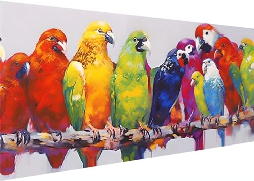 Diamond Painting Vögel Papageien Diamond Art Painting Full Zubehör, DIY 5D Diamant Painting Bilder Erwachsene Groß Stickerei Kreuzstich Kinder Diamant Malerei Art Craft Wanddekoration 90x40cm F-60 Diamond Painting Vögel Papageien Diamond Art Painting Full Zubehör, DIY 5D Diamant Painting Bilder Erwachsene Groß Stickerei Kreuzstich Kinder Diamant Malerei Art Craft Wanddekoration 90x40cm F-60 von Kinooge