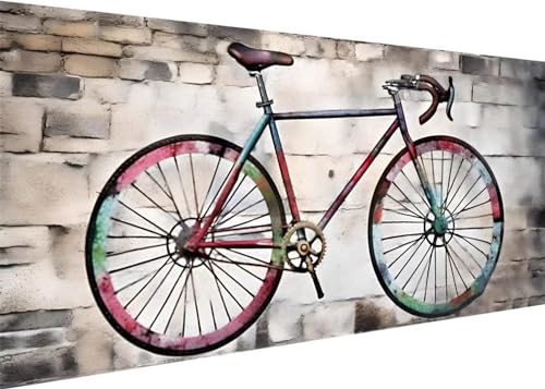 Fahrrad Diamond Painting Erwachsene Groß XXL 40x20cm, DIY 5D Diamant Painting Bilder kinder Malen Nach Zahlen Set, Diamond Art Full Diamant Malerei Kunst Basteln für Home Wand Dekor D-56 Fahrrad Diamond Painting Erwachsene Groß XXL 40x20cm, DIY 5D Diamant Painting Bilder kinder Malen Nach Zahlen Set, Diamond Art Full Diamant Malerei Kunst Basteln für Home Wand Dekor D-56 von Kinooge