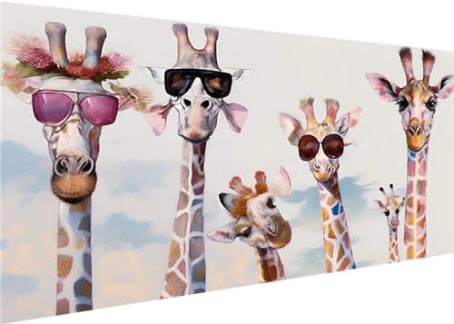 Giraffe Diamond Painting Erwachsene Groß XXL 70x35cm, DIY 5D Diamant Painting Bilder kinder Malen Nach Zahlen Set, Diamond Art Full Diamant Malerei Kunst Basteln für Home Wand Dekor D-211 Giraffe Diamond Painting Erwachsene Groß XXL 70x35cm, DIY 5D Diamant Painting Bilder kinder Malen Nach Zahlen Set, Diamond Art Full Diamant Malerei Kunst Basteln für Home Wand Dekor D-211 von Kinooge