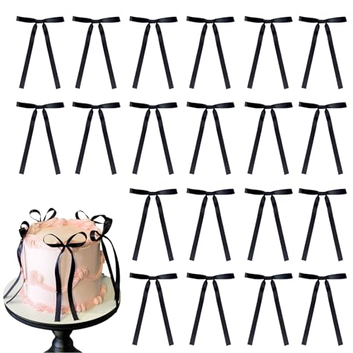Kinretixia 20 Stück Cupcake-Topper mit Schleife, Cupcake Picker, für Brautparty, Babyparty, Kuchen, Dessert Picker, Dekoration für Baby-Mädchen, Geburtstag, Hochzeit Kinretixia 20 Stück Cupcake-Topper mit Schleife, Cupcake Picker, für Brautparty, Babyparty, Kuchen, Dessert Picker, Dekoration für Baby-Mädchen, Geburtstag, Hochzeit von Kinretixia