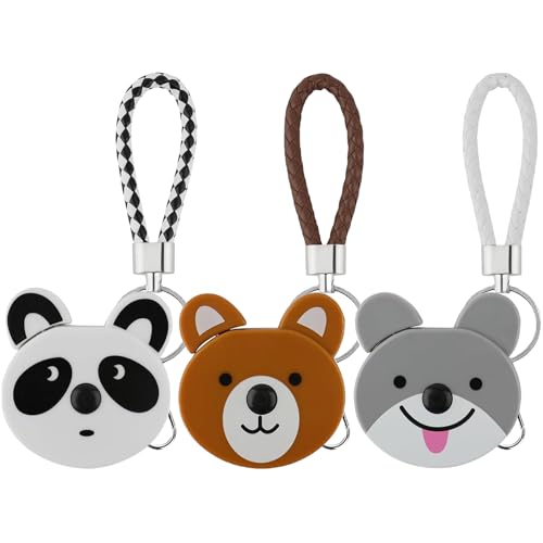 Kinretixia 3 Stück Maßband für den Körper, einziehbares Stoffmaßband für Kinder, 150 cm, kleines Maßband mit Tiermotiven für Bastelarbeiten, Krankenpflege, Weiß/Grau/Bronze Kinretixia 3 Stück Maßband für den Körper, einziehbares Stoffmaßband für Kinder, 150 cm, kleines Maßband mit Tiermotiven für Bastelarbeiten, Krankenpflege, Weiß/Grau/Bronze von Kinretixia