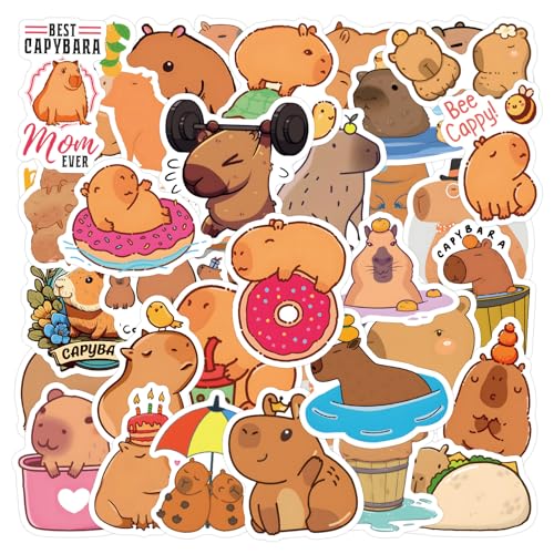 Kinretixia Capybara Sticker Set 60 PCS, wasserdichte Aufkleber Für Kinder, DIY 3D Sticker Für Laptops, Werkzeuge, Fahrzeug und Mehr, Cartoon Aufkleber Kinder Kinretixia Capybara Sticker Set 60 PCS, wasserdichte Aufkleber Für Kinder, DIY 3D Sticker Für Laptops, Werkzeuge, Fahrzeug und Mehr, Cartoon Aufkleber Kinder von Kinretixia