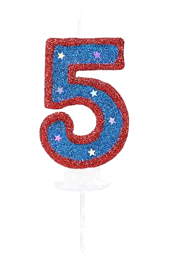 Kinsynko Blue Hero 5 Geburtstagskerze 3D Zahl 5 Kerze für Kuchen Junge Mädchen Kinder 5 Jahre alt Superhelden Thema Party Kuchen Dekoration Kinsynko Blue Hero 5 Geburtstagskerze 3D Zahl 5 Kerze für Kuchen Junge Mädchen Kinder 5 Jahre alt Superhelden Thema Party Kuchen Dekoration von Kinsynko