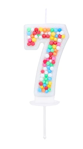 Kinsynko Geburtstagskerze für 7. Geburtstag, buntes Glitzer, 7 Kerzen für Geburtstagskuchen, Mädchen, Prinzessinnen, Frauen, Regenbogen-Thema, 7. Geburtstag, Hochzeit, Jahrestag, Party, Kinsynko Geburtstagskerze für 7. Geburtstag, buntes Glitzer, 7 Kerzen für Geburtstagskuchen, Mädchen, Prinzessinnen, Frauen, Regenbogen-Thema, 7. Geburtstag, Hochzeit, Jahrestag, Party, von Kinsynko