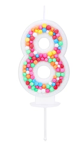 Kinsynko Tortenaufsatz mit der Zahl 8, für Geburtstag, Mädchen, Junge, 8, 3D, bunte Glitzer-Geburtstagskerzen, 8 Jahre, Regenbogen-Thema, Geburtstag, Hochzeit, Jahrestag, Party, Kuchendekoration Kinsynko Tortenaufsatz mit der Zahl 8, für Geburtstag, Mädchen, Junge, 8, 3D, bunte Glitzer-Geburtstagskerzen, 8 Jahre, Regenbogen-Thema, Geburtstag, Hochzeit, Jahrestag, Party, Kuchendekoration von Kinsynko