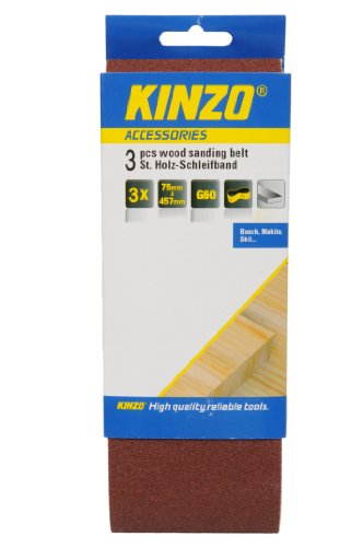 KINZO Wood Sanding Belt 3-teilig, 71746 KINZO Wood Sanding Belt 3-teilig, 71746 von Kinzo
