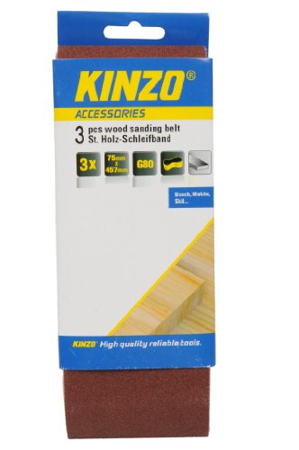 KINZO Wood Sanding Belt 3-teilig, 71747 von Kinzo