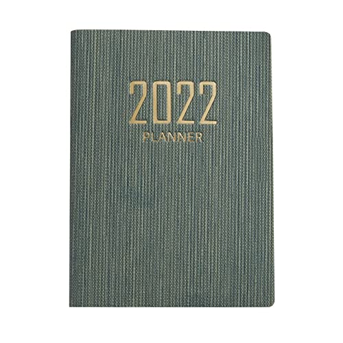 Kioball A7 2022 Planer Englische Version Agenda Notizbuch Ziel Individueller Zeitplan Schreibwaren BüRo Schul Bedarf Dunkel GrüN von Kioball