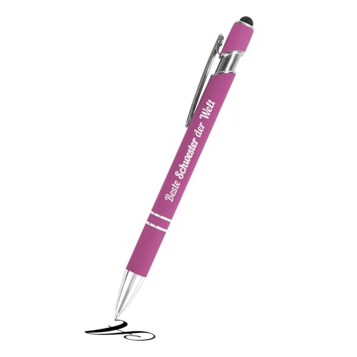Schwester Geschenk,Geburtstagsgeschenke für Schwestern Geschenk Schwester Weihnachten Abitur Valentinstag Dankeschön Schwestern,Grosse Schwesterherz Geschenke von Bruder,Kugelschreiber mit Gravur von Kiopdse