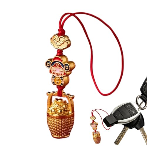 Kioriur Anhänger, Ornamente – Telefonband CAI Shen – chinesisches Ornament für Reichtum und Sicherheit, Anhänger für Tasche, Telefon, Zubehör von Kioriur