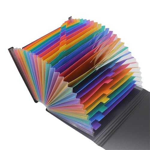 Kioriur Dokumententasche – Kanzleipapier-Ordner, Dokumentenbox, Aktenordner, A4-Aktenordner mit 12 Taschen, Dokumententasche, Organizer, mehrschichtige Dokumentenaufbewahrungsmappe, Fächermappe von Kioriur
