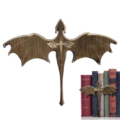 Kioriur Ecke des Buches der Flamme des Drachen, Ecke des Drachenbuchs | Dekorative Buchecke – Buchmarkierungen für Büroregale am Arbeitsplatz Kioriur Ecke des Buches der Flamme des Drachen, Ecke des Drachenbuchs | Dekorative Buchecke – Buchmarkierungen für Büroregale am Arbeitsplatz von Kioriur