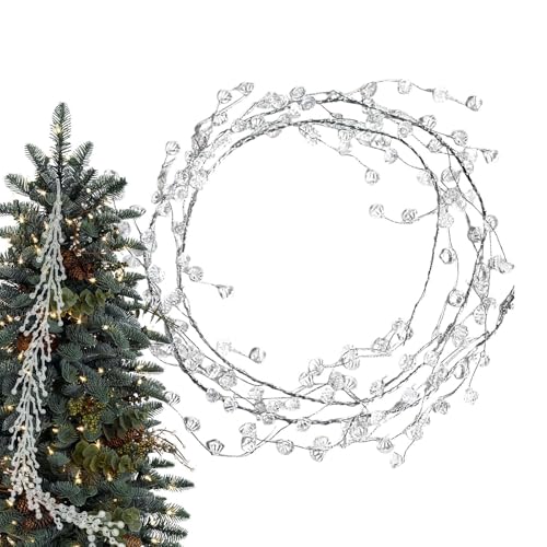 Kioriur Girlande für Weihnachtsbaum, 3,6 Füße, glitzernde Girlande aus Acrylperlen, für Baum Kioriur Girlande für Weihnachtsbaum, 3,6 Füße, glitzernde Girlande aus Acrylperlen, für Baum von Kioriur
