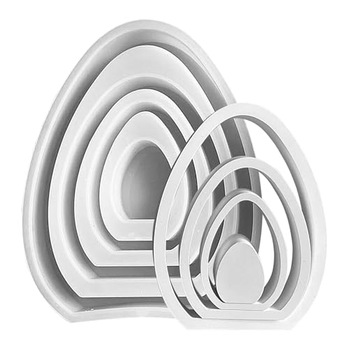 Kioriur Hohle Eiergipsform, Silikonform für Ostereier, hohle Silikonform, Gipsform für Eierseife, dekorative Antihaft-Kerzenform, Dekorationshandwerk Kioriur Hohle Eiergipsform, Silikonform für Ostereier, hohle Silikonform, Gipsform für Eierseife, dekorative Antihaft-Kerzenform, Dekorationshandwerk von Kioriur