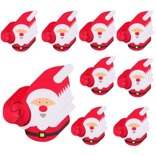 Kioriur Karten aus Papier für Weihnachtslutscher – 50 Stück Bonbonkarten für Zuckerverpackungen – Umtauschkarten für Weihnachtslutscher von Kioriur