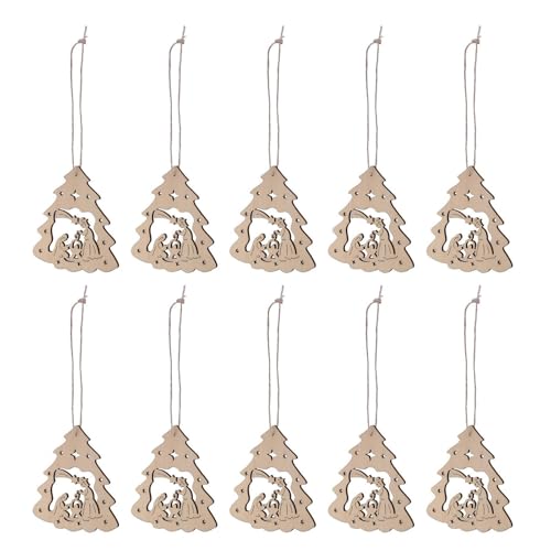 Kioriur Krippenszene, Weihnachtsornamente, Krippenfiguren | Ornamente für Vogelhäuser in Baumform aus Holz – Dekoration aus Holz Kioriur Krippenszene, Weihnachtsornamente, Krippenfiguren | Ornamente für Vogelhäuser in Baumform aus Holz – Dekoration aus Holz von Kioriur