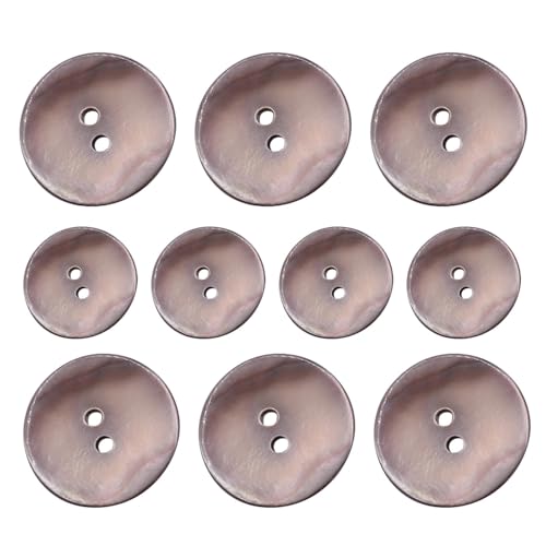 Kioriur Muschelknöpfe für Kleidung | 10 Stück Cardigan-Knöpfe aus Flussschalen, runde Schalenknöpfe Kioriur Muschelknöpfe für Kleidung | 10 Stück Cardigan-Knöpfe aus Flussschalen, runde Schalenknöpfe von Kioriur