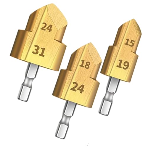 Kioriur Rohrreibahle, Rohrreibahle, Rohrreibahle, Klempner-Reibahle, Verdampfer, PVC-Verbindung, Set mit Anfasungswerkzeug Kioriur Rohrreibahle, Rohrreibahle, Rohrreibahle, Klempner-Reibahle, Verdampfer, PVC-Verbindung, Set mit Anfasungswerkzeug von Kioriur