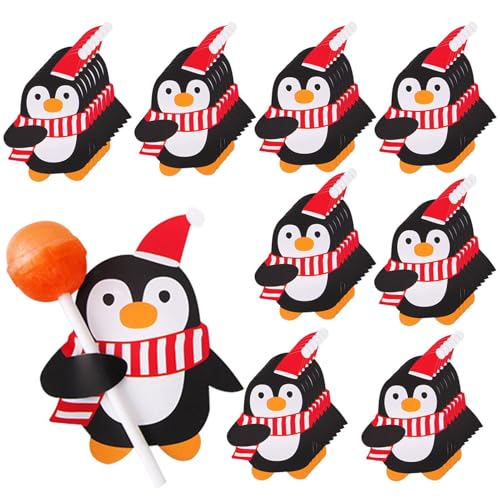 Kioriur Schnullerhalter für Weihnachtskarten, Süßigkeitenhalter aus Papier – 50 Stück Bonbonkarten, Zuckerverpackungskarten – Umtauschkarten von Kioriur