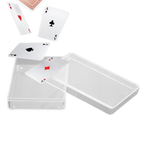 Kioriur Spielkartenbox, Aufbewahrungsbox für Spielkarten | transparente Hülle für Kartenspiele | kompakte Aufbewahrungsbox, einfache Aufbewahrungsbox Kioriur Spielkartenbox, Aufbewahrungsbox für Spielkarten | transparente Hülle für Kartenspiele | kompakte Aufbewahrungsbox, einfache Aufbewahrungsbox von Kioriur