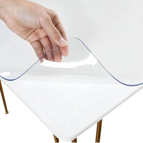 Kioriur Transparente Tischsets - Transparente Tischsets, Tischset Transparent, Groß | Rutschfeste Schutzhülle aus PVC, Tischmatte wasserdicht und zuschneidbar für Büros, Tabl Kioriur Transparente Tischsets - Transparente Tischsets, Tischset Transparent, Groß | Rutschfeste Schutzhülle aus PVC, Tischmatte wasserdicht und zuschneidbar für Büros, Tabl von Kioriur
