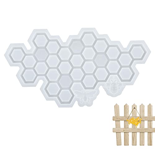 Kioriur Wabenform aus Silikon | Tropfenform aus Wabenform für Anhänger Epoxidharz gegossen, Bienenstock Dekoration, Silikonformen von Kioriur