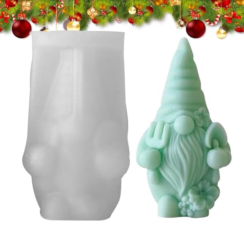 Weihnachtskerzenform Weihnachtsmann, Weihnachtszwergform | Weihnachtskerzenform des Weihnachtsmanns | Epoxidharzform Gnome, Gießform aus Kunstharz Weihnachtskerzenform Weihnachtsmann, Weihnachtszwergform | Weihnachtskerzenform des Weihnachtsmanns | Epoxidharzform Gnome, Gießform aus Kunstharz von Kioriur