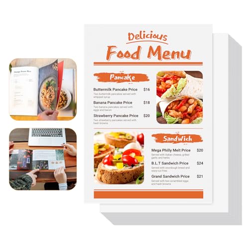 Kiperline Druckerpapier Kopierpapier A4 200g/m² 50 PCS Scharfes Schriftbild Drucker Papier Weiß für Zuhause und Büro von Kiperline