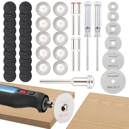 Sägeblätter, 44 Stück Sägeblätter, Kreissägeblatt-Satz, Zubehör-Sägeblatt-Satz für Holz, Glas, Kunststoff, Aluminium und dünnes BlechMulti-Tool-Reparatur-Werkzeugsatz, Rotationswerkzeuge Sägeblätter, 44 Stück Sägeblätter, Kreissägeblatt-Satz, Zubehör-Sägeblatt-Satz für Holz, Glas, Kunststoff, Aluminium und dünnes BlechMulti-Tool-Reparatur-Werkzeugsatz, Rotationswerkzeuge von Kiperline