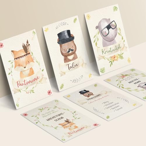 Lustiges Babyparty Spiele Set mit 51 Karten - Tabu, Pantomime und Kreativität - perfektes Activity für eine unvergessliche Babyshower Party Lustiges Babyparty Spiele Set mit 51 Karten - Tabu, Pantomime und Kreativität - perfektes Activity für eine unvergessliche Babyshower Party von Kipitan