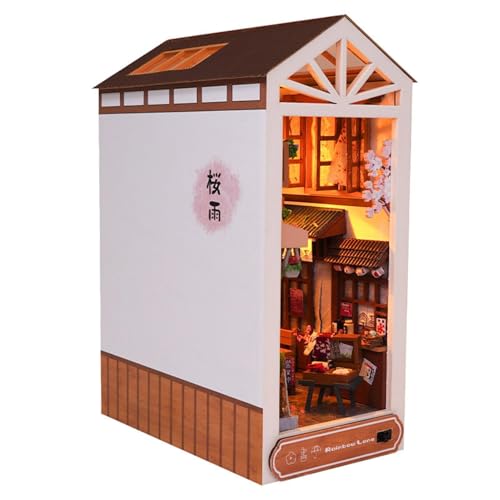 Book Nook Miniatur-Kit - Nach dem Regen Book Nook Kit | -Puppenhaus-Buchecke, Bücherregaleinsatz, Dekorgasse, Buchstützen, Modellbau-Kreativitätskit mit LED-Licht Book Nook Miniatur-Kit - Nach dem Regen Book Nook Kit | -Puppenhaus-Buchecke, Bücherregaleinsatz, Dekorgasse, Buchstützen, Modellbau-Kreativitätskit mit LED-Licht von Kirdume