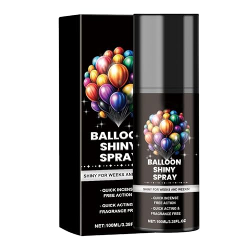 Kirdume Glanzspray für Luftballons,Ballon-Glühspray | 100 ml glänzendes Glow-Spray,Balloon Shiny Enhancer, Shiny Glow Spray, Ballonspray, damit Ballons glänzen und länger halten von Kirdume