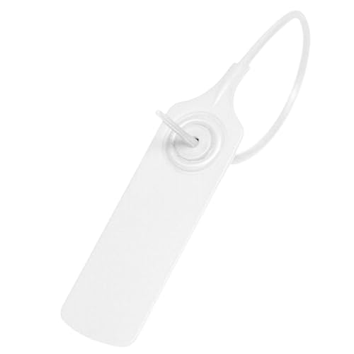 Kiroplast Dichtungen 100 Stück Tamper Sicherheit Kleidung Ecommerce Schuhe Taschen Reise Siegel Garantie-Tags (Weiß) von Kiroplast