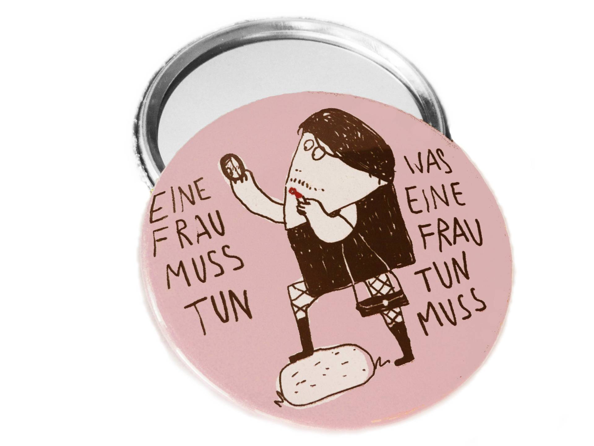 Was Eine Frau Tun Muss, Taschenspiegel, Button, Magnet Oder Flaschenöffner. Handgemacht Was Eine Frau Tun Muss, Taschenspiegel, Button, Magnet Oder Flaschenöffner. Handgemacht von KirschbluetenTsunami