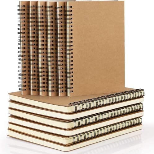 KisSealed Notizbuch, liniert, A5, liniert, Notizblock, Skizzenbuch, Hardcover, liniert, Notizbücher, Tagebücher für Büro, Schulbedarf, 100 Seiten/50 Blatt, 22 Stück von KisSealed