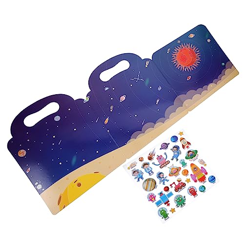 Kisangel 1 Satz Blasenaufkleberbuch Aufkleberbücher zum Selbermachen für wiederaufklebbares Stickerbuch Wiederverwendbares Aufkleberbuch für Kleinkinder Kinderstockbücher Papier von Kisangel
