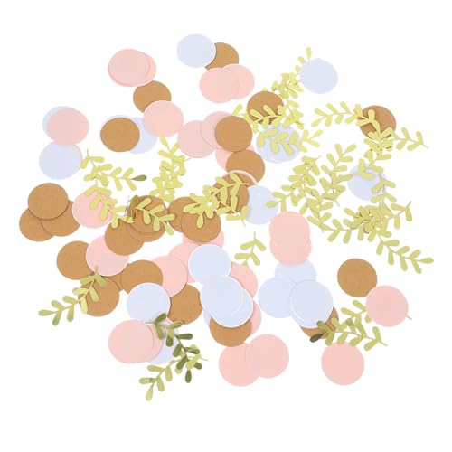 Kisangel 1 Satz Blattgolddekoration Geburtstagsdekorationen Hochzeitsdekoration Tischstreuung Konfetti auf dem Hochzeitstisch Feiertagskonfetti Tischkonfetti Papier von Kisangel