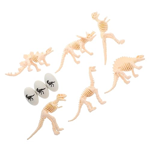 Kisangel 1 Satz Dinosaurier Skelett mit Knochenfiguren und Dinosaurier Eiern Realistische Dekoration und Lernspielzeug für Geburtstagsfeiern und Kreative Kisangel 1 Satz Dinosaurier Skelett mit Knochenfiguren und Dinosaurier Eiern Realistische Dekoration und Lernspielzeug für Geburtstagsfeiern und Kreative von Kisangel