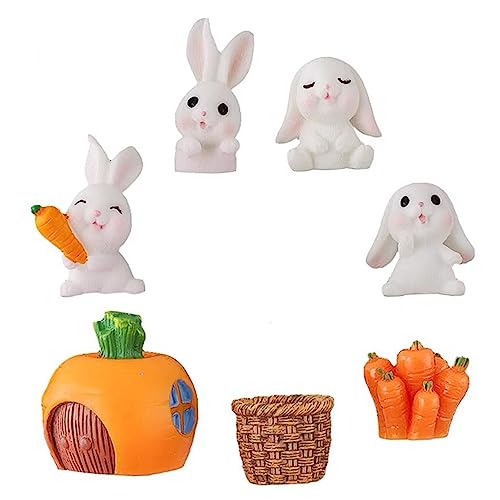 Kisangel 1 Satz Hase Figuren Teiliges aus Kunststoff für Kreative Dekoration für Kuchen Auto Interieur und Schreibtisch Niedliche Kaninchen Ornamente für Partys Kisangel 1 Satz Hase Figuren Teiliges aus Kunststoff für Kreative Dekoration für Kuchen Auto Interieur und Schreibtisch Niedliche Kaninchen Ornamente für Partys von Kisangel